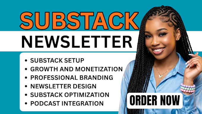 fully setup substack account design substack newsletter manage substack post