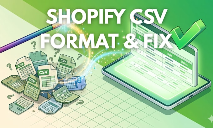 format, clean and fix your shopify product CSV