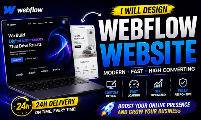 design and develop webflow website