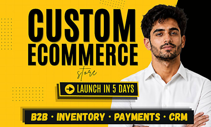 build a custom ecommerce website and online store