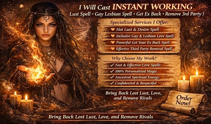 cast instant working lust spell gay lesbian spell get ex back remove third spell