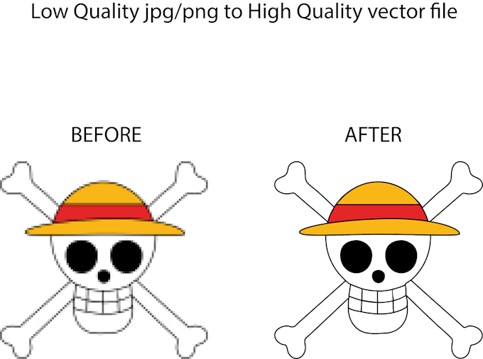 low res to high quality vector tracing
