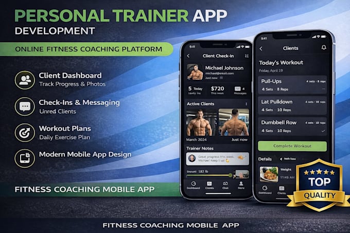 create a personal trainer app for online coaching