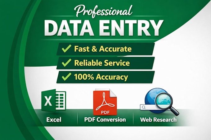 do high quality and accurate data entry works