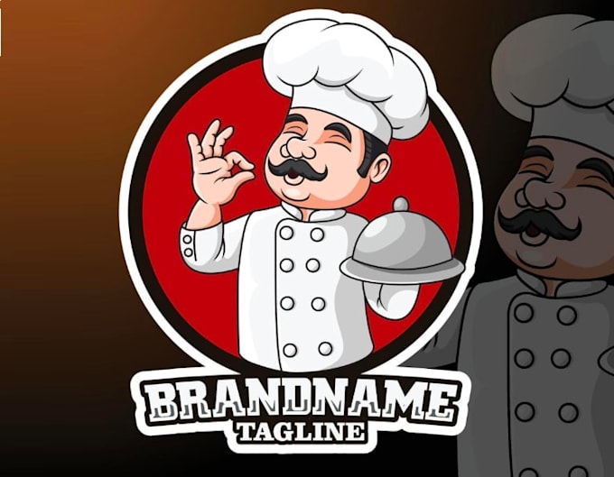 make creative and professional chef logo for your brand