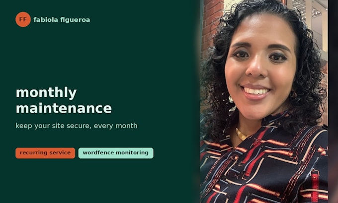 provide monthly wordpress website maintenance and support