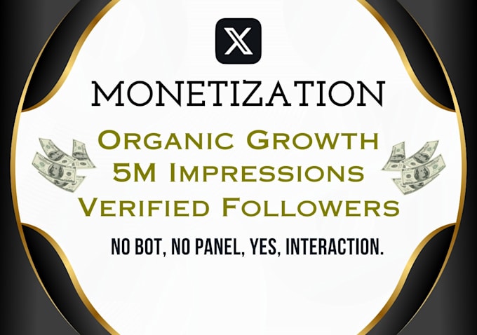 do organic x twitter growth for monetization goals