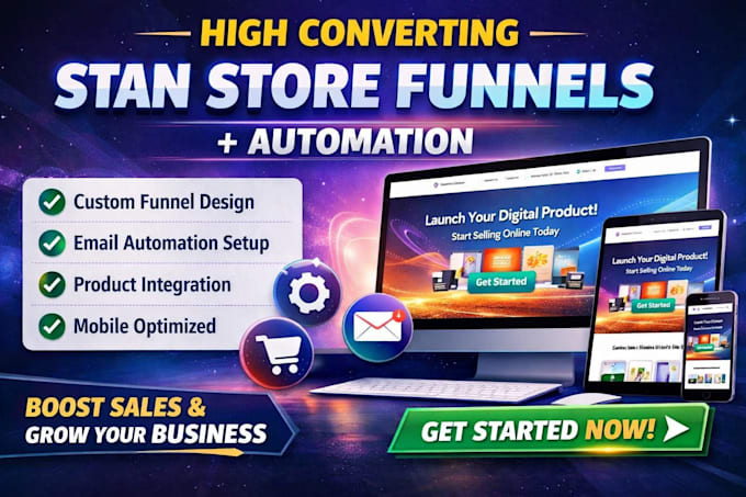 create high converting stan store funnel with automation