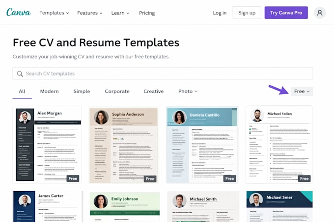 ats resume CV design