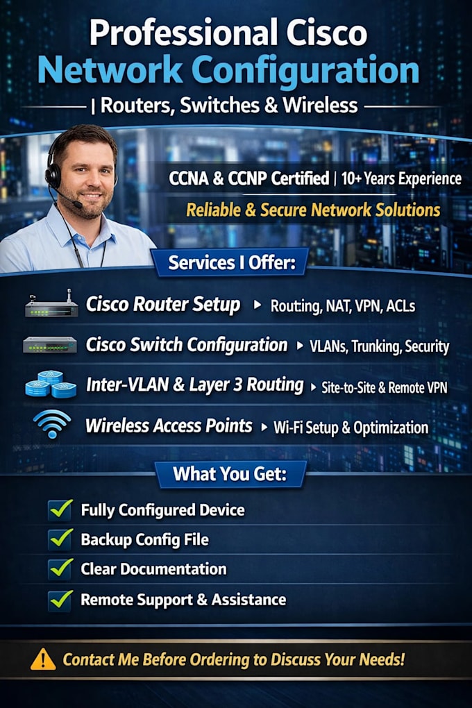 configure cisco router switch and wireless access point