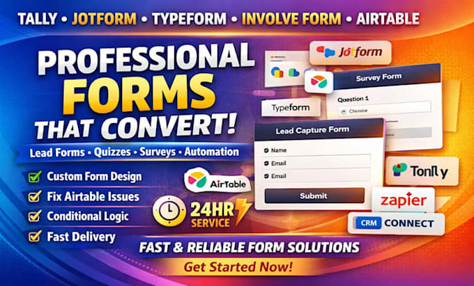 create tally form jotform google form involve form and fix airtable forms fast