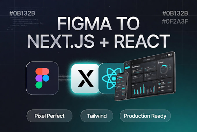 convert figma to next js or react js website