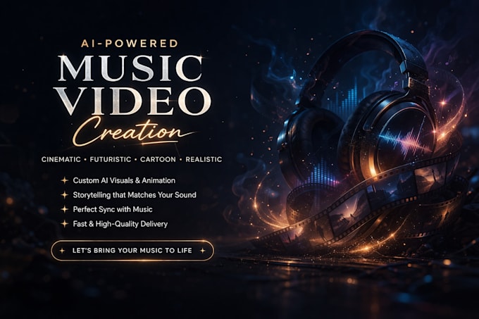 create stunning ai generated music video for your songs
