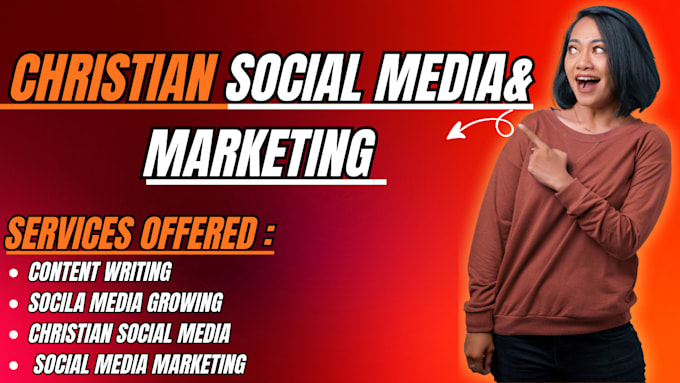do christian social media setup, branding and manager