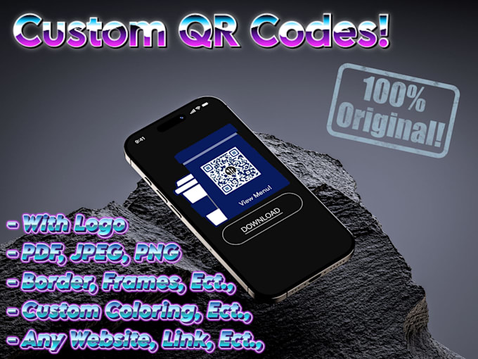 generate custom qr codes to websites, videos, files, ect