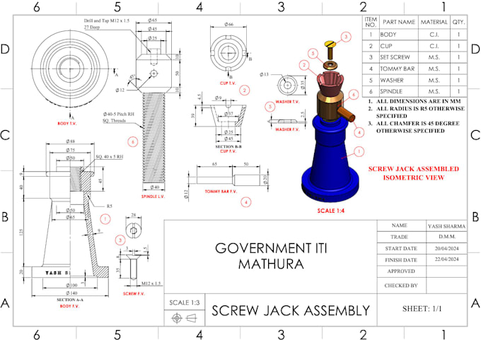 do 2d mechanical drafting and technical drawings using cad