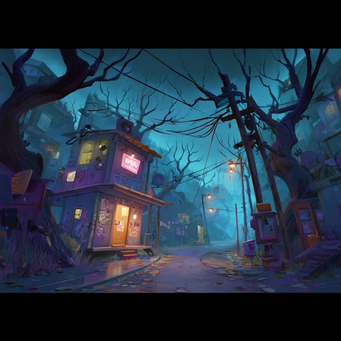 Do background illustration and environment concept art by Fantaeguba ...