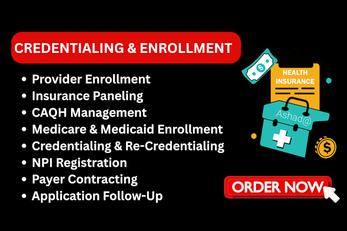 handle credentialing and fast enrollment support with rcm billing VA
