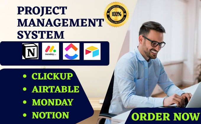 setup project management system with clickup motion airtable coda monday notion