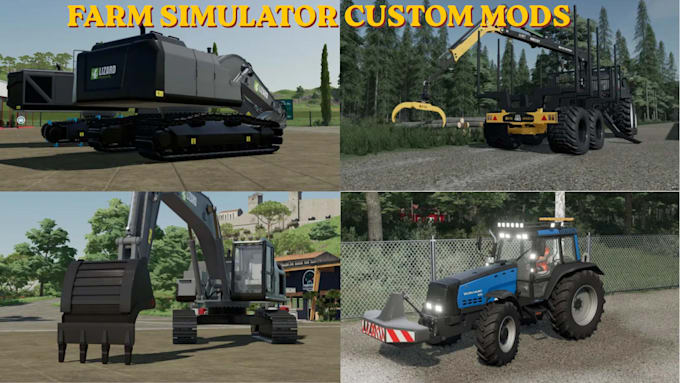 create realistic farming simulator vehicle mods with texture and animation
