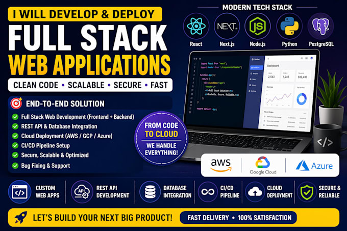 develop and deploy your full stack website with cloud and ci cd
