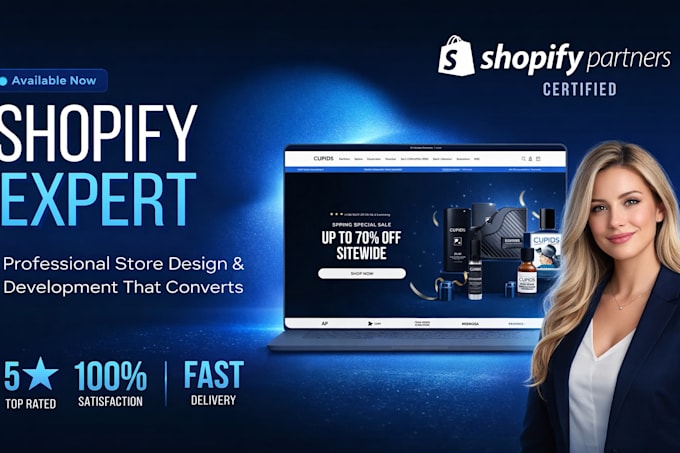 develop shopify store design or redisign shopify dropshipping