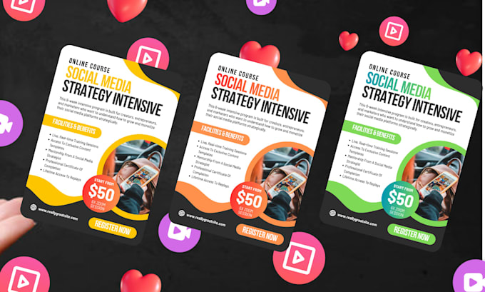 design social media post,banner design, custom posters
