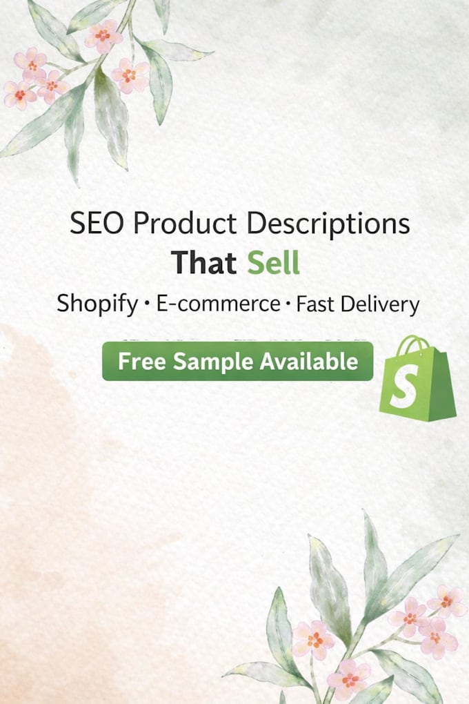 write SEO product descriptions for shopify