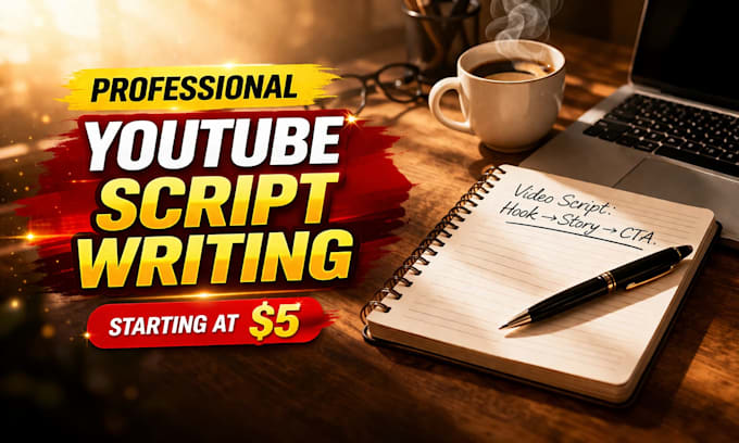 write engaging youtube scripts, story scripts and content