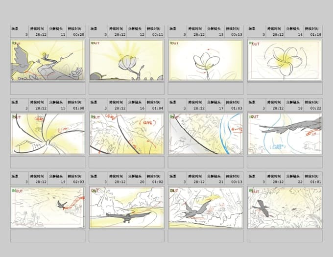 create dynamic storyboards for animation and commercials