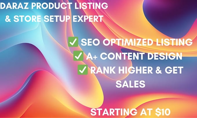 setup daraz store with SEO product listing and a plus conten