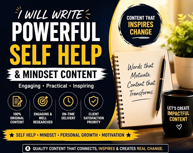 write powerful self help and mindset content