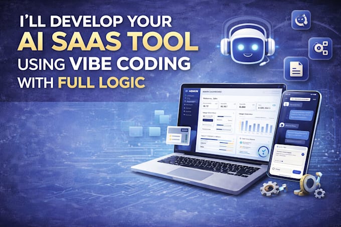 Develop your ai saas or tool using vibe coding with full logic by ...