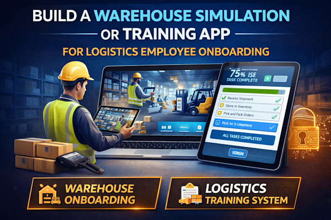 build a warehouse simulation or training app for logistics employee onboarding