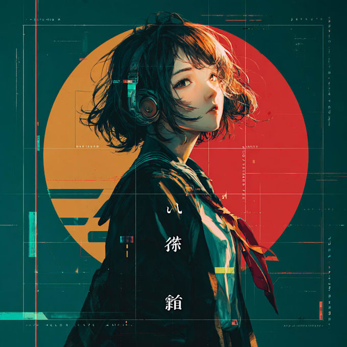 draw unique anime style album cover