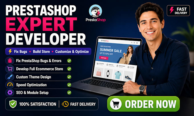 develop prestashop ecommerce store fix prestashop bugs issues and errors