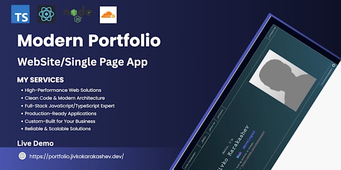 build a modern portfolio site or spa using react