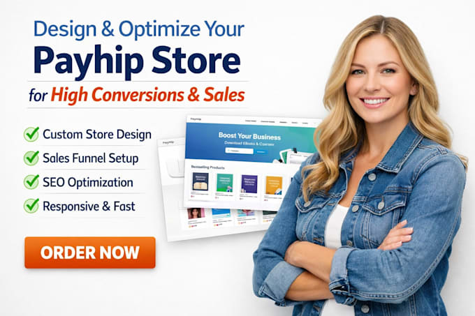 design and optimize your payhip store for high conversions and sales