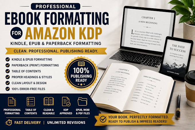professionally edit, proofread, and polish your ebook for publishing