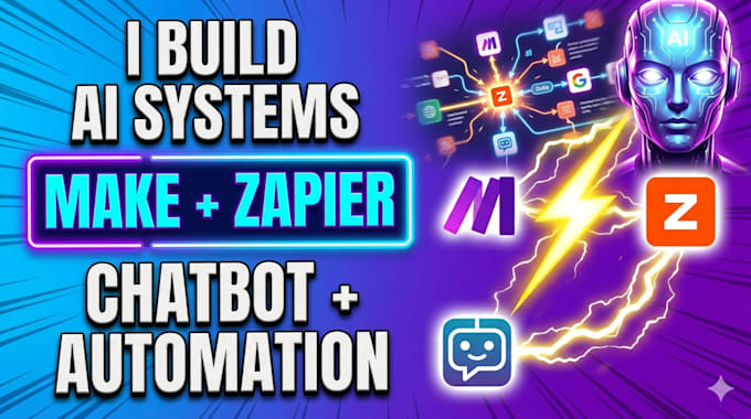 do make automation, zapier integration and chatbot development