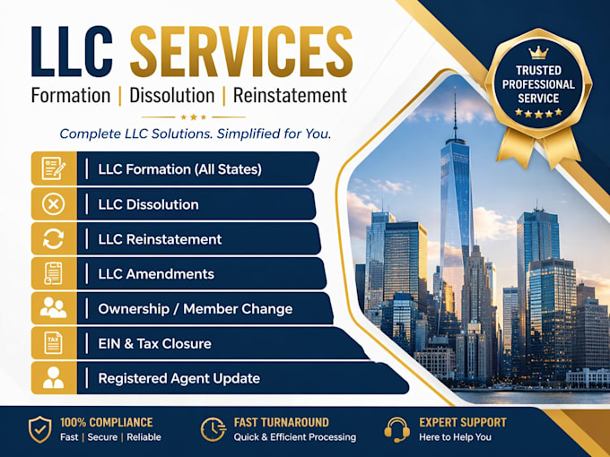 do us llc dissolution, ownership change, llc amendment, ein closure, s corp