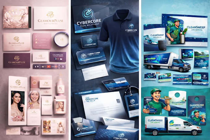 do logo design and branding package with brand identity