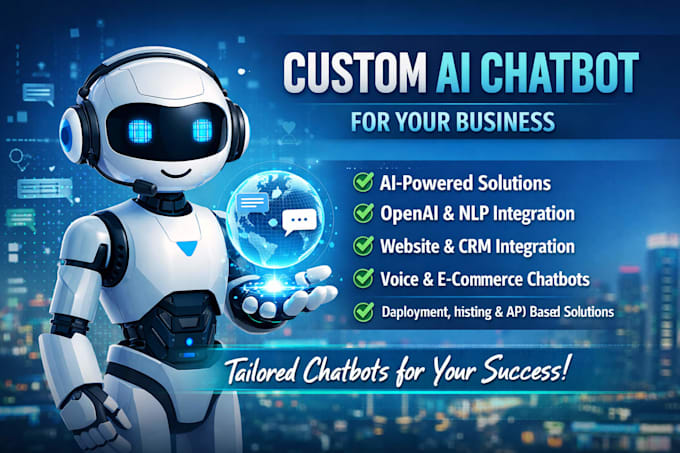 build ai chatbot, ai automation using ml and dl, ai mobile app and website