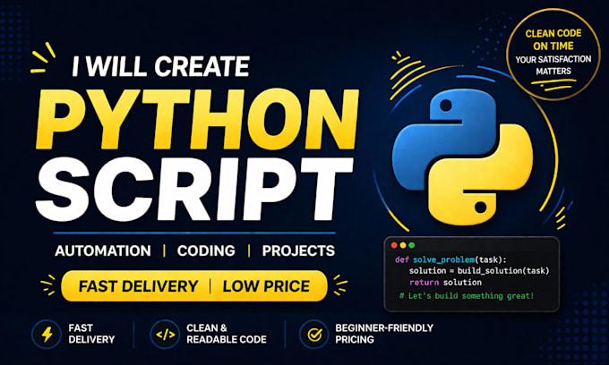 create a python script for your task