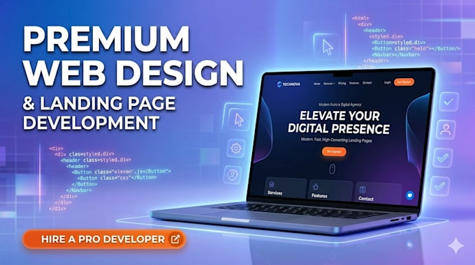 design and develop landing pages