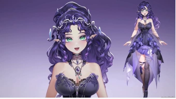 draw and rig 2d vtuber model, v tuber, vtuber rigging, 3d vtuber