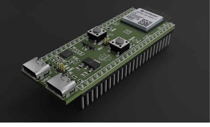 design smart wearable and ai powered pcb for compact iot devices using esp32