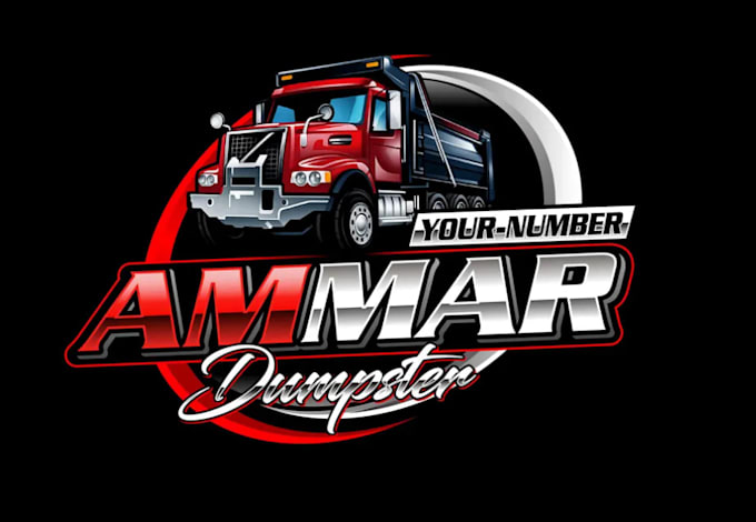 create professional and specially dumpster logo design
