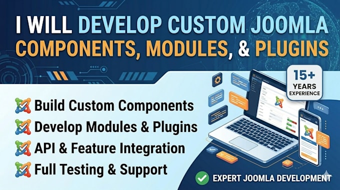 develop custom joomla component, module, or plugin
