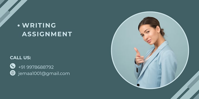 write assignments, design PPT and do professional editing